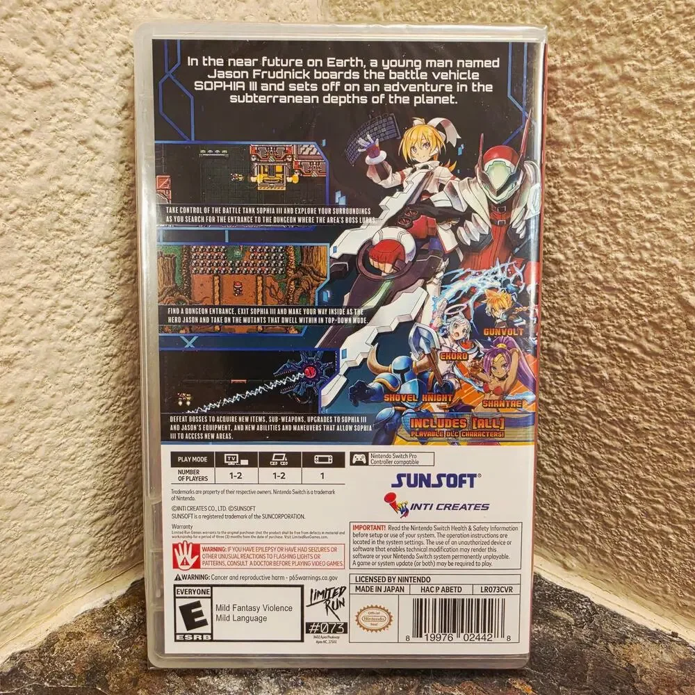 Game - Blaster Master Zero (NEW) - Switch - Limited Run Games